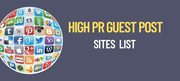 High PR Guest Post Sites List 